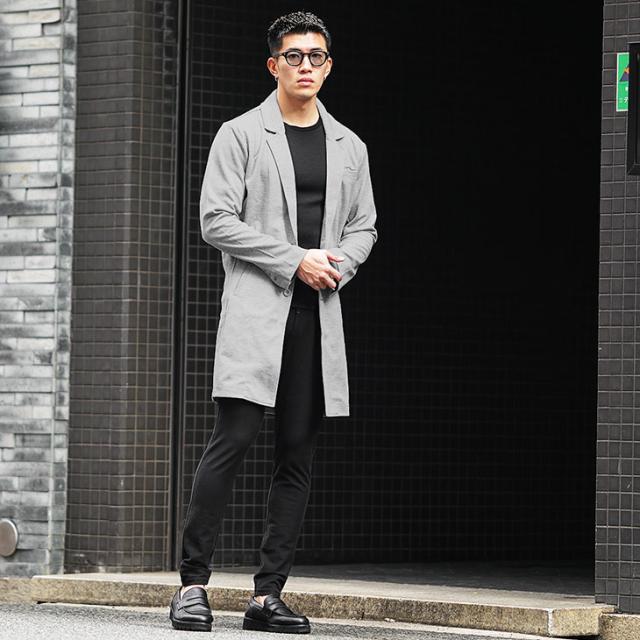 ジョンローレンスサリバン チェスターコート 黒 48 美品 ジョンローレンスサリバン チェスターコート 黒 48 美品 JOHN LAWRENCE