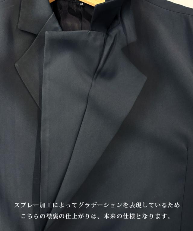 ダブルジャケット メンズ スーツ ダブル テーラードジャケット 新作 グラデーション加工  グレー 上下セット対応 カジュアルスーツ 細身 ホスト 秋 秋服 秋物 秋冬 メンズファッション お兄系 オラオラ系 ちょいワル  Black by VANQUISH ブラックバイヴァンキッシュ_12