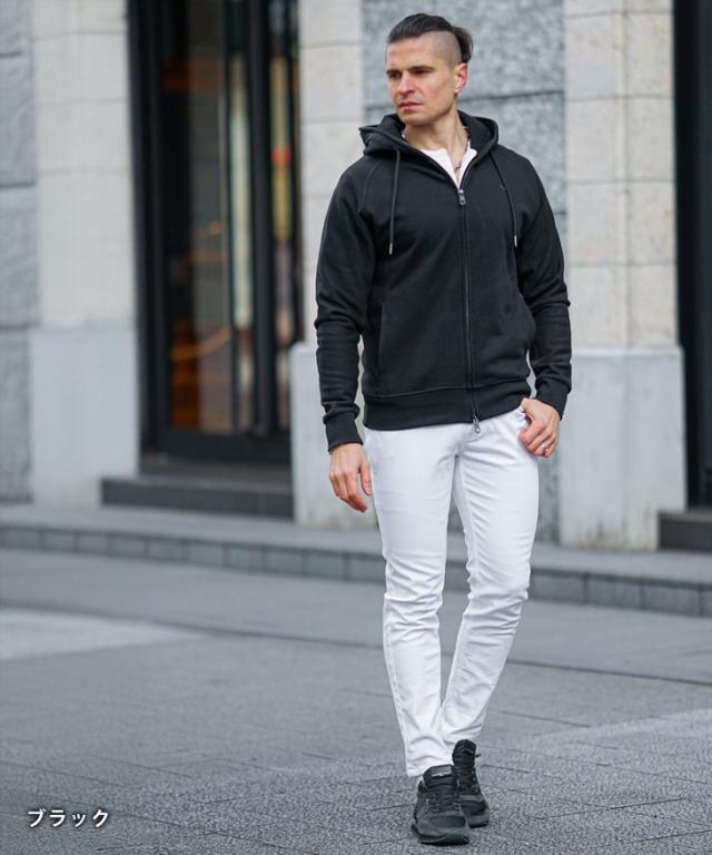 ウノピュウノウグァーレトレ ジップパーカー メンズ ブランド トップス