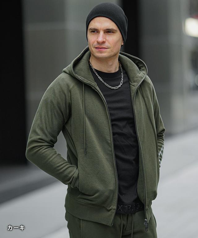 ウノピュウノウグァーレトレ パーカー メンズ ブランド ジップ