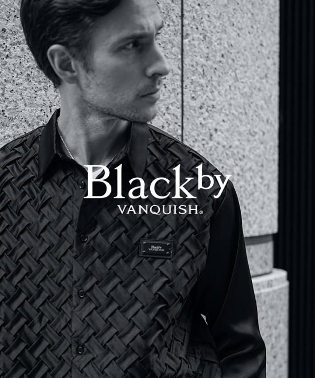 シャツ メンズ 長袖シャツ カジュアルシャツ 立体柄 オープンカラーシャツ メンズ 薄手 長袖 シャツ 開襟シャツ 大きいサイズ ブラック 黒 M L メンズファッション 春 春服 春夏 ちょいワル Black by VANQUISH ブラックバイヴァンキッシュ_1