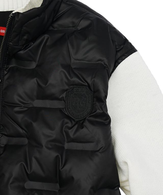 【DIVINER GOLF】 ゴルフウェア メンズ ダウンジャケット 袖切り替え ブルゾン スタンドジャケット ダウン メンズ  防寒 保温 蓄熱 アウター ジャンパー 圧着キルト ニットジャケット 上着 ゴルフ用 大きいサイズ XL XXL ジョーカー ゴルフ ディバイナーゴルフ JOKER_16