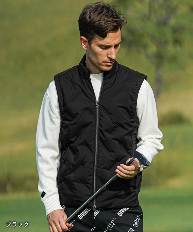 DIVINER GOLF】 ゴルフウェア メンズ ダウンベスト アウター ブルゾン
