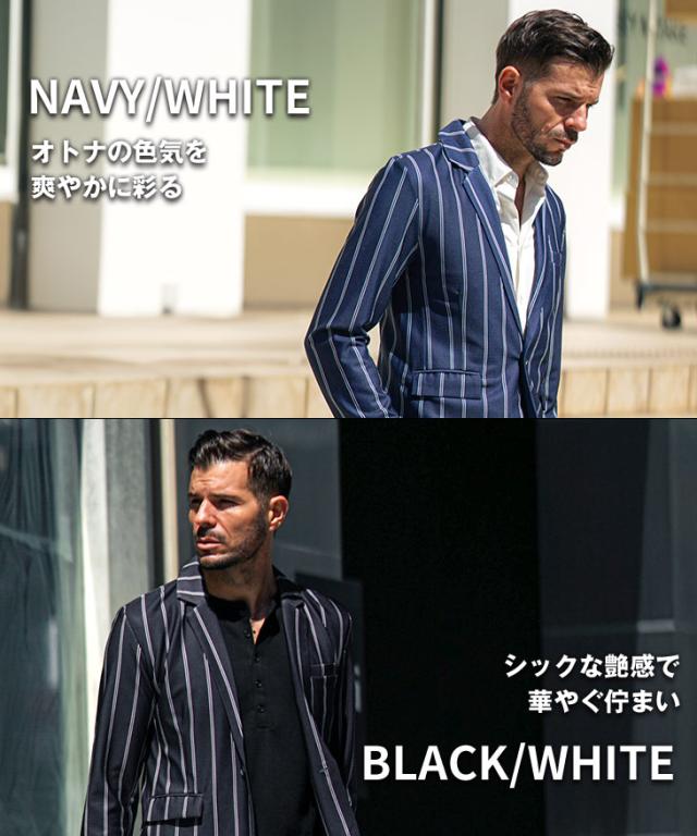 ジャケット メンズ テーラードジャケット ストライプ 春アウター 春