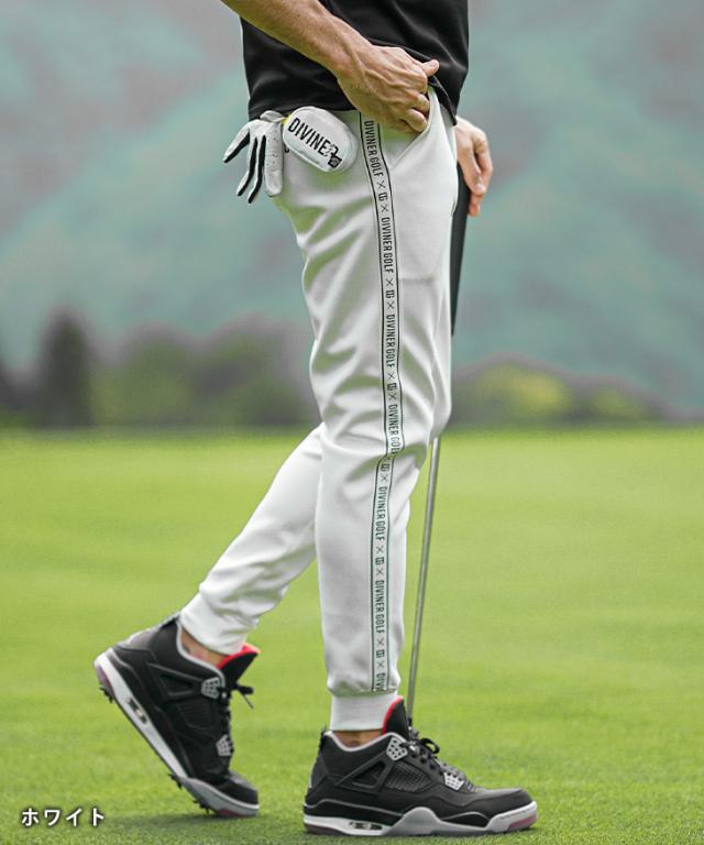 G/FORE ジーフォア ゴルフウェア ジョガーパンツ ブラック サイドライン ゴルフウェア メンズ パンツ ジョガーパンツ メンズ サイドライン