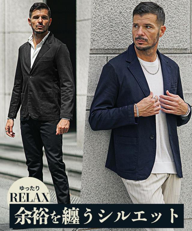 テーラードジャケット メンズ カットデニム ジャケット メンズ カジュアルスーツ メンズ 新作 セットアップ対応 コーティング スウェットデニム ジャケット テーラードジャケット メンズ デニム メンズ ブラック ブルー 秋服 秋物 ジョーカー joker SOMEDIFF サムディフ テーラードジャケット メンズ カットデニム ジャケット メンズ