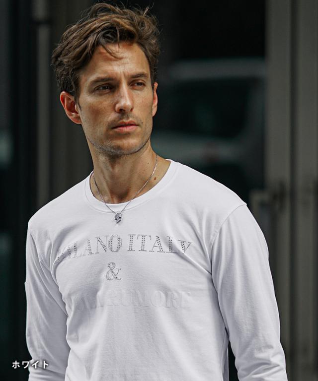 長袖Tシャツ メンズ Vネック Tシャツ メンズ 長袖 新作 ブランド