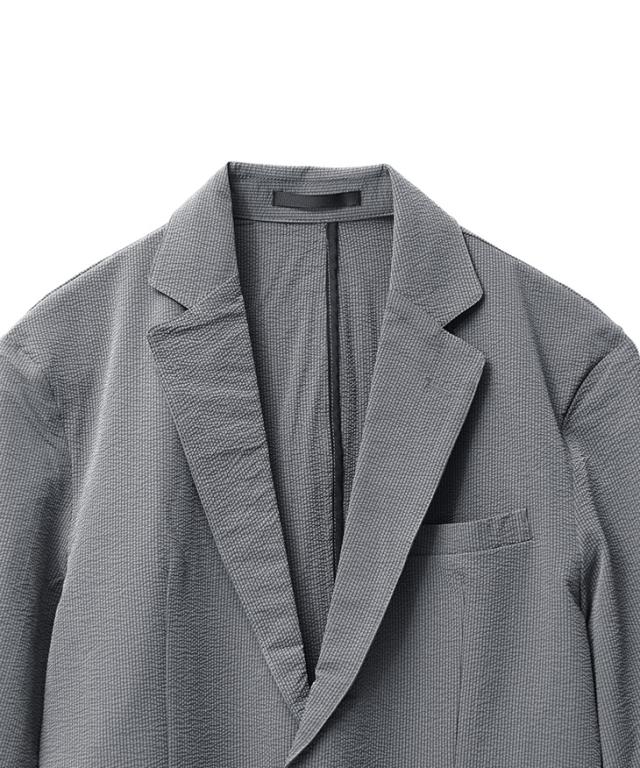 テーラードジャケット メンズ 夏 涼しい 洗濯可能 サッカー ジャケット