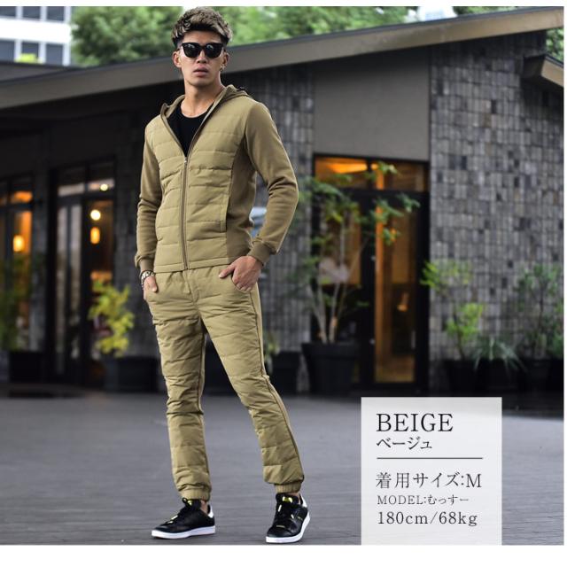 セットアップ メンズ ダウン ダウンジャケット ジャケット 春新作 即日発送 ダウンパンツ 裏起毛 裏ボア ジョガーパンツ 迷彩 スキニー の通販はau Pay マーケット Joker
