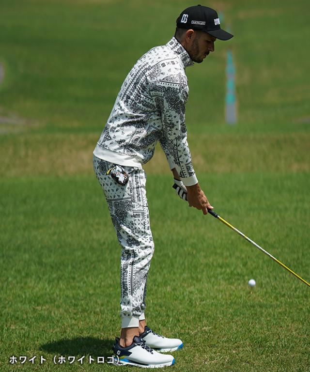 DIVINER GOLF セットアップ M バンダナ柄 ゴルフ ネイビー 総柄 DIVINER GOLF（ディバイナー ゴルフ） セットアップ 「DIVINER GOLF