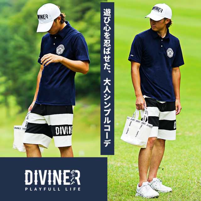 DIVINER GOLF】 ゴルフウェア メンズ ポロシャツ メンズ