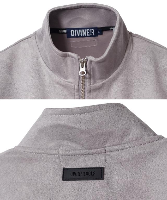 【DIVINER GOLF】 ゴルフウェア メンズ セットアップ スタンドジャケット ゴルフ 上下セット フェイクスエード ジョガーパンツ スウェット サイドライン おしゃれ 大きいサイズ XL XXL JOKER ジョーカー ディバイナーゴルフ 新作 夏新作 夏服_12