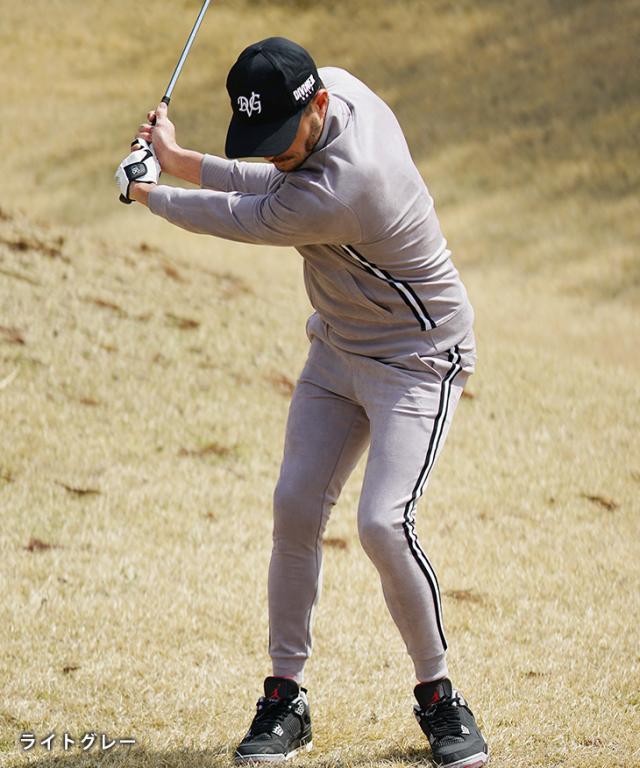【DIVINER GOLF】 ゴルフウェア メンズ セットアップ スタンドジャケット ゴルフ 上下セット フェイクスエード ジョガーパンツ スウェット サイドライン おしゃれ 大きいサイズ XL XXL JOKER ジョーカー ディバイナーゴルフ 新作 夏新作 夏服_7