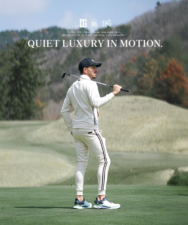 【DIVINER GOLF】 ゴルフウェア メンズ セットアップ スタンドジャケット ゴルフ 上下セット フェイクスエード ジョガーパンツ スウェット サイドライン おしゃれ 大きいサイズ XL XXL JOKER ジョーカー ディバイナーゴルフ 新作 夏新作 夏服_5