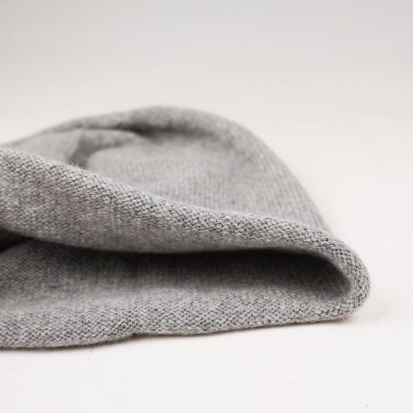 ミュールバウアー カシミヤ リサイクル ニット帽 ビーニー 黒 グレー Muhlbauer ミュールバウアー カシミヤ リサイクル ニット帽 ビーニー 黒 グレー