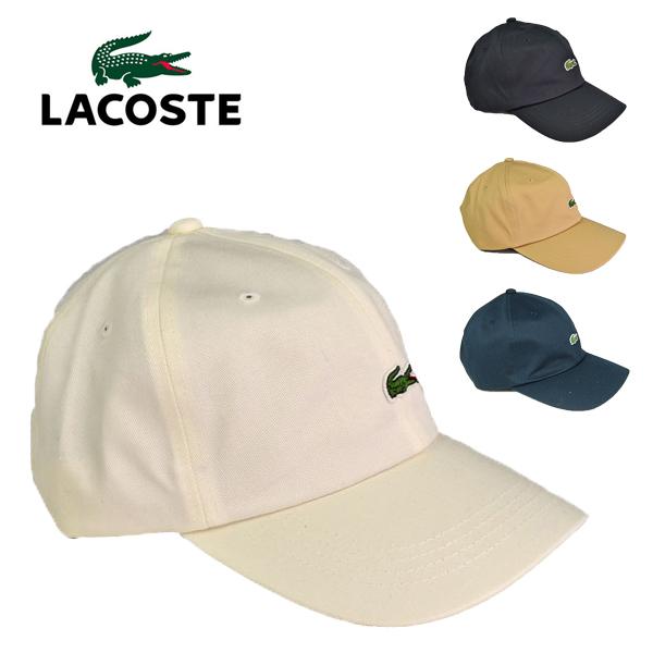 ラコステ ワンポイント ワニ ロゴ キャップ L1279 LACOSTE 黒 ブラック 紺 ネイビー