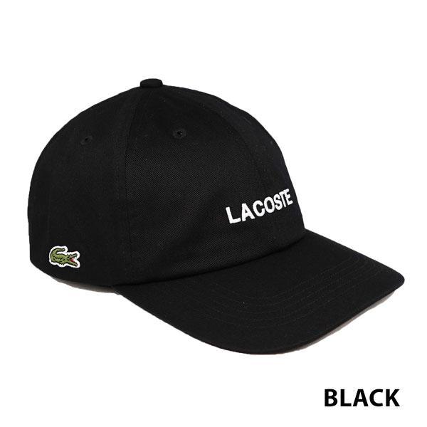 ラコステ 綿 コットン キャップ L1402 メンズ レディース LACOSTE 白 ホワイト 黒 ブラック 紺 ネイビー_4