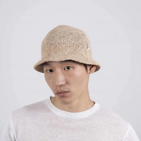 [新品未使用]MUHLBAUERミュールバウアー　ペーパーハット　帽子　　黒 muhlbauer visit for ミュールバウアーハット