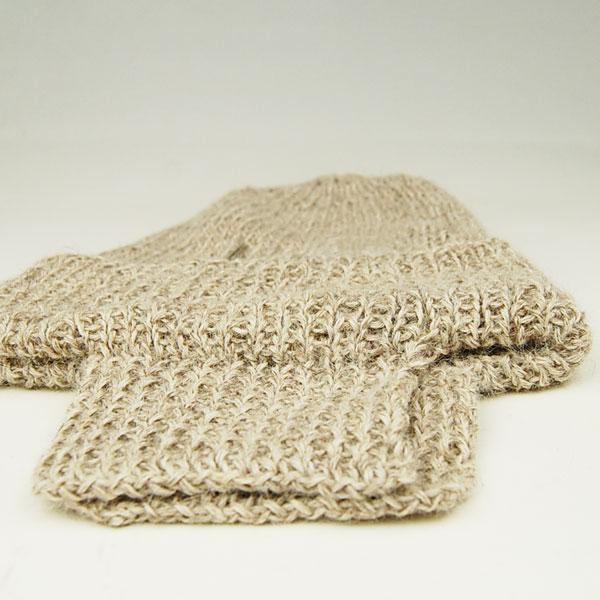 ミュールバウアー アルパカリネン 秋冬 耳当て付きニット帽