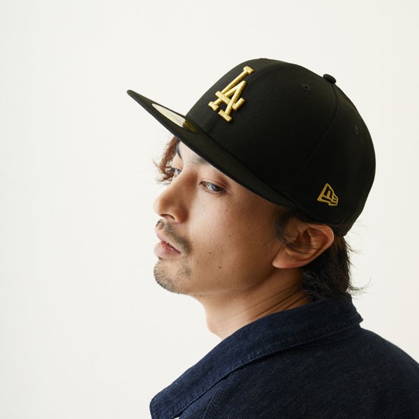 ニューエラ 59FIFTY キャップ la ロサンゼルス ドジャース 黒 ブラック