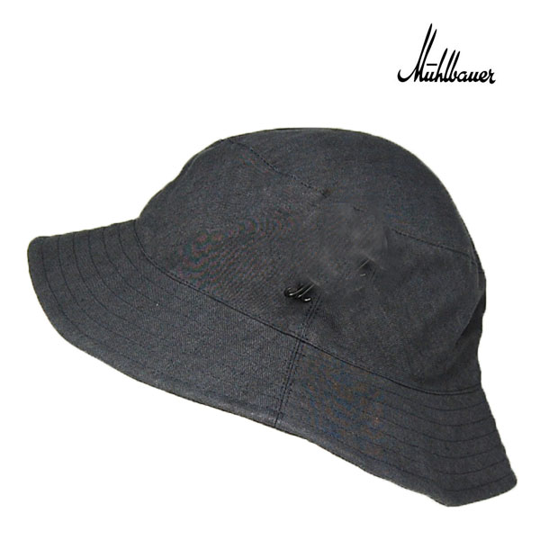 ミュールバウアー ジャパニーズリネン バケットハット チャコール グレー Muhlbauer  帽子 【代引き手数料無料】【送料無料】【smtb-k】【kb】の通販は