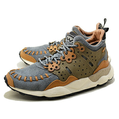 【返品交換送料無料】Flower MOUNTAIN フラワー マウンテン MUSTARD WALNUT　マスタードウォルナット GRAY グレー　靴 スニーカー シューズ