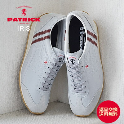 【返品交換送料無料】PATRICK パトリック IRIS アイリス GY/BD グレー/ボルドー 靴 スニーカー シューズ