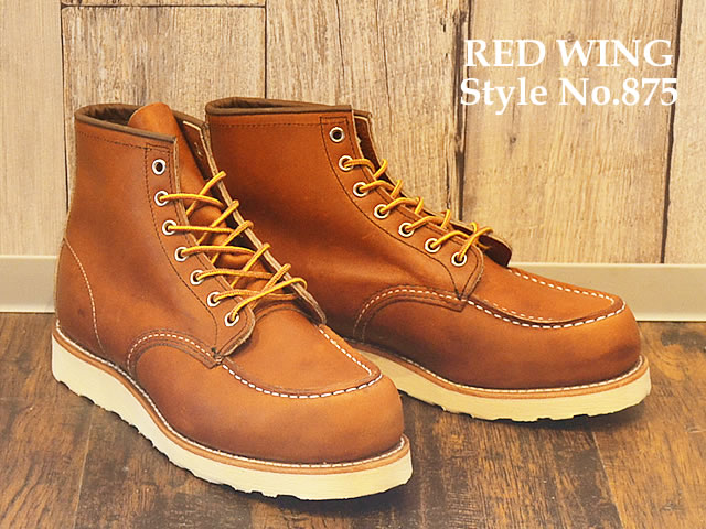 【返品交換送料無料】RED WING レッドウィング 875 CLASSIC WORK 6”MOC-TOE クラシックワーク 6インチ モックトゥ Oro Legacy オロ レガシー_1