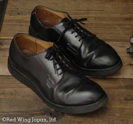 【返品交換送料無料】RED WING レッドウィング 101 POSTMAN OXFORD ポストマン オックスフォード BLACK CHAPPARRAL ブラック シャパラル_3
