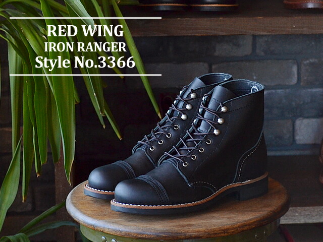 【返品取り替えっこ貨物輸送無料】RED WING レッドウィング 3366 WOMEN’S  MODERN IRON RANGER ウィメンズ 今めかしい アイアンレンジャー Black Boundary 黒いこと バウンダリー