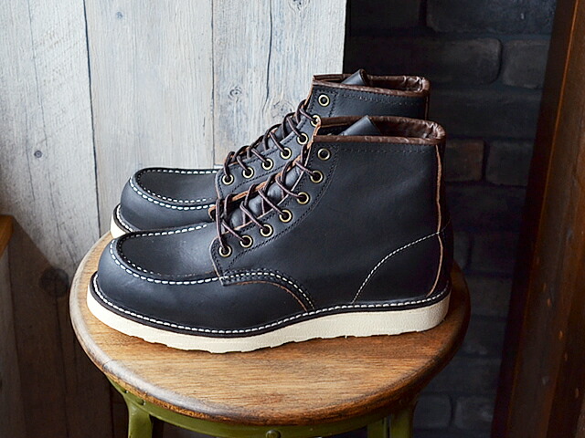 【返品交換送料無料】限定モデル　RED WING レッドウィング 8849 D CLASSIC WORK 6”MOC-TOE クラシックワーク  6インチ   モックトゥ BLACK PRAIRIE ブラック”プレーリー”