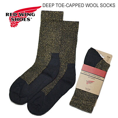 RED WING レッドウィング DEEP TOE-CAPPED WOOL SOCKS ディープ トゥキャップド ウール ソックス BLACK ブラック ブーツ用 靴下