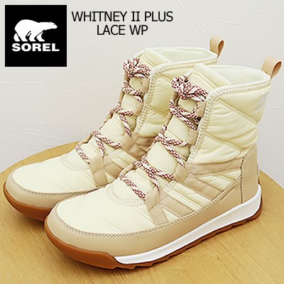 SOREL ソレル レディース WHITNEY II PLUS LACE WP ウィットニー2プラス レース ウォータープルーフ ハニーホワイト,セラミック 