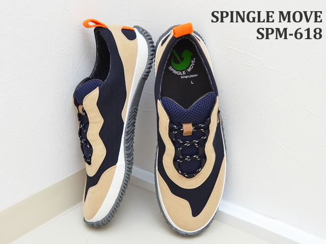 返品交換送料無料 SPINGLE MOVE スピングルムーヴ スピングルムーブ SPM-618 NAVY ネイビー GORE-TEX ゴアテックス 防水 アウトドア 靴 スニーカー シューズ