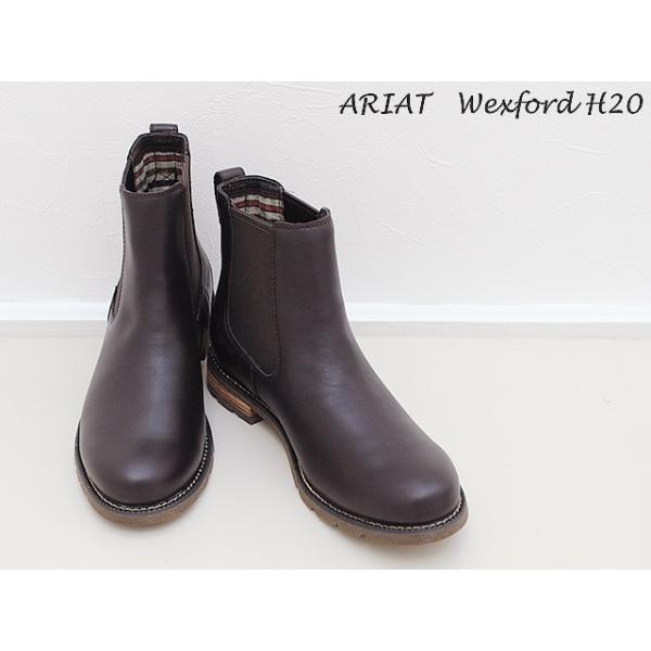 40％OFF ARIAT WEXFORD H20 アリアット ウェックスフォード H20 CORDOVAN コードバン ウォータープルーフ レディース サイドゴア ブーツ アウトドア 防水_1