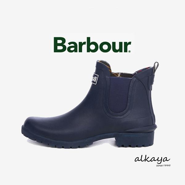 BARBOUR  バブアー WILTON ウィルトン サイドゴア レインブーツ NY51 ネイビー 返品交換送料無料