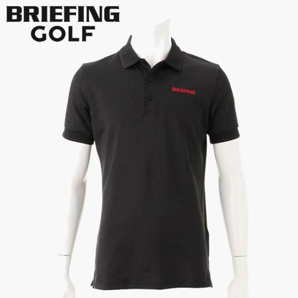 1回着用 BRIEFING Golf MS TOUR POLO ブラック M BRIEFING GOLF - MS TOUR POLO | ポロシャツ | ブラック | メンズ