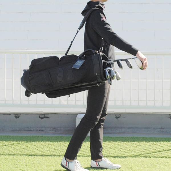 即納 BRIEFING GOLF ブリーフィング ゴルフ キャディバッグ スタンド CR-9 ブラック メンズ レディース　【正規取扱店】3.5kg 8.5口径 プロユース アスリート