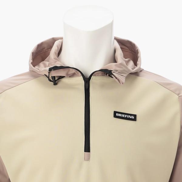 ✩新品未使用✩ブリーフィング　ハーフジップ ベージュ　サイズM 即納 BRIEFING GOLF ブリーフィング ゴルフ ハーフジップ