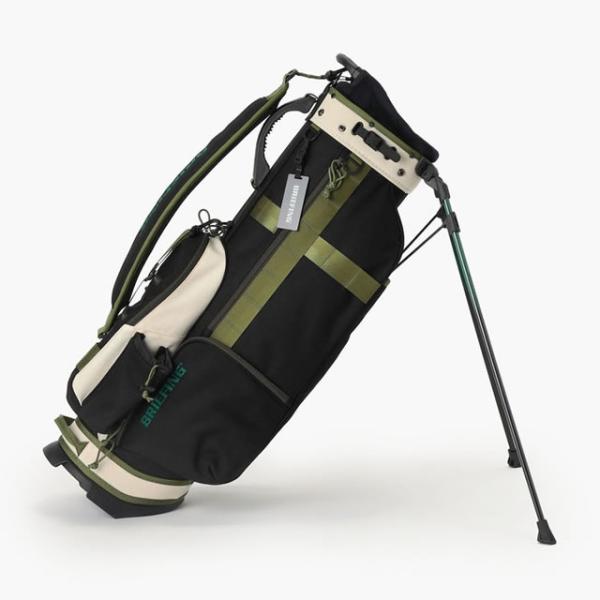 即納 BRIEFING GOLF ブリーフィング ゴルフ キャディバッグ CR-8 #02 森 BLACK×IVORY メンズ レディース 3.8kg 8.5口径