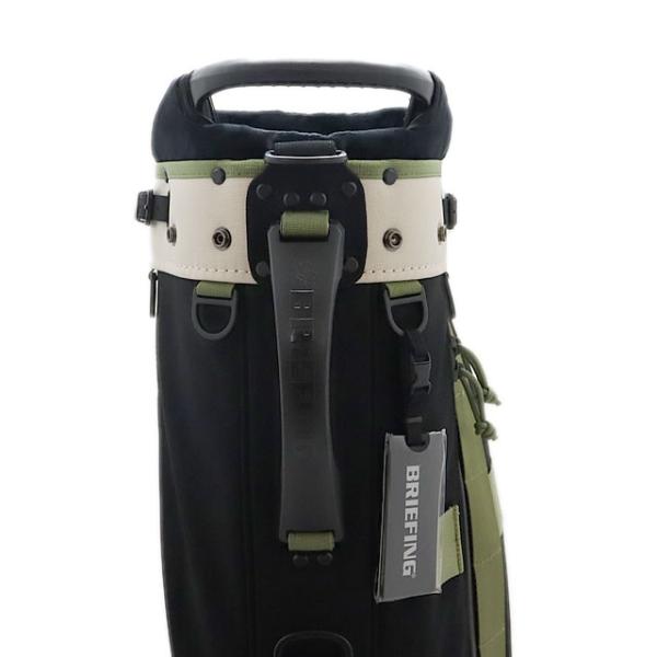 即納 BRIEFING GOLF ブリーフィング ゴルフ キャディバッグ CR-8 #02 森 BLACK×IVORY メンズ レディース 3.8kg 8.5口径