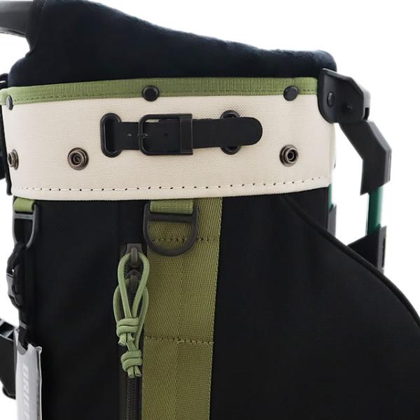 即納 BRIEFING GOLF ブリーフィング ゴルフ キャディバッグ CR-8 #02 森 BLACK×IVORY メンズ レディース 3.8kg 8.5口径