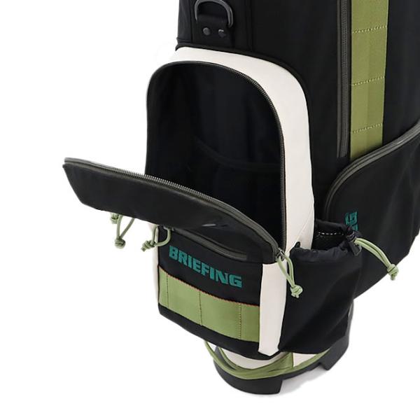 即納 BRIEFING GOLF ブリーフィング ゴルフ キャディバッグ CR-8 #02 森 BLACK×IVORY メンズ レディース 3.8kg 8.5口径