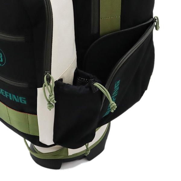 即納 BRIEFING GOLF ブリーフィング ゴルフ キャディバッグ CR-8 #02 森 BLACK×IVORY メンズ レディース 3.8kg 8.5口径