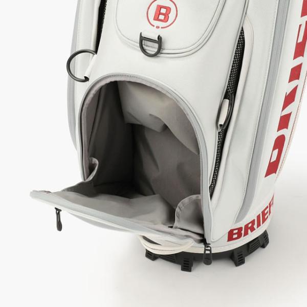 BRIEFING キャディバッグ CR3 シルバー 即納 BRIEFING GOLF