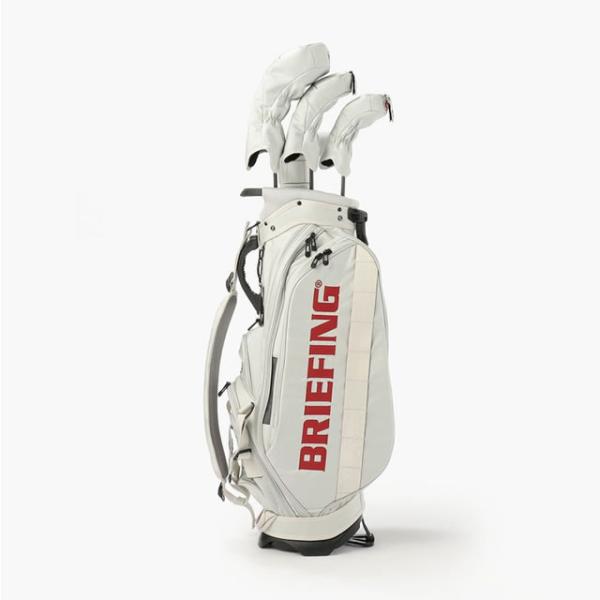 即納 BRIEFING GOLF ブリーフィング ゴルフ キャディバッグ CR-10#02 SILVER シルバーメンズ レディース　4.6kg 9.5口径