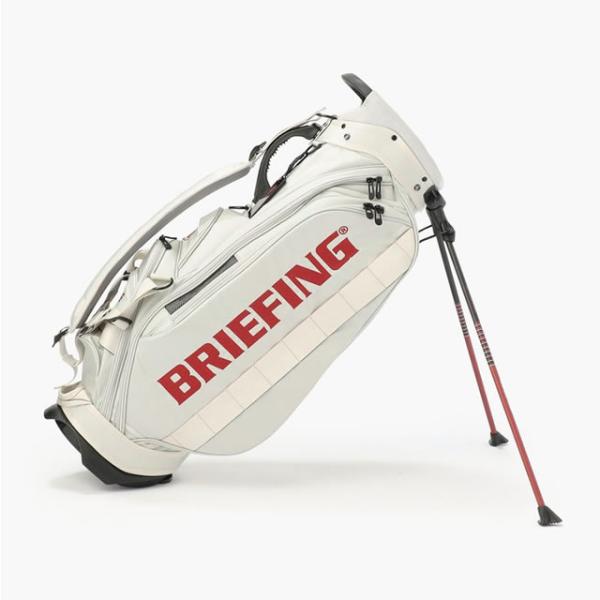 即納 BRIEFING GOLF ブリーフィング ゴルフ キャディバッグ CR-10#02 SILVER シルバーメンズ レディース　4.6kg 9.5口径