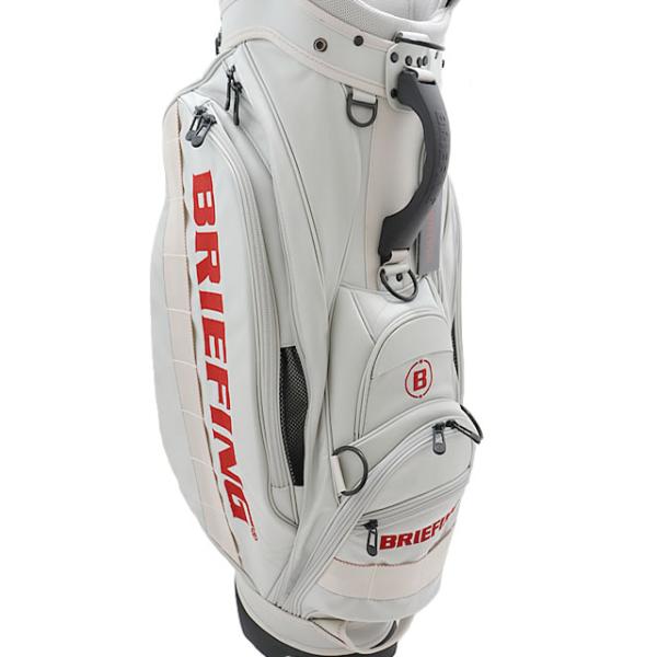 即納 BRIEFING GOLF ブリーフィング ゴルフ キャディバッグ CR-10#02 SILVER シルバーメンズ レディース　4.6kg 9.5口径