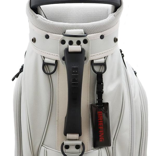 即納 BRIEFING GOLF ブリーフィング ゴルフ キャディバッグ CR-10#02 SILVER シルバーメンズ レディース　4.6kg 9.5口径