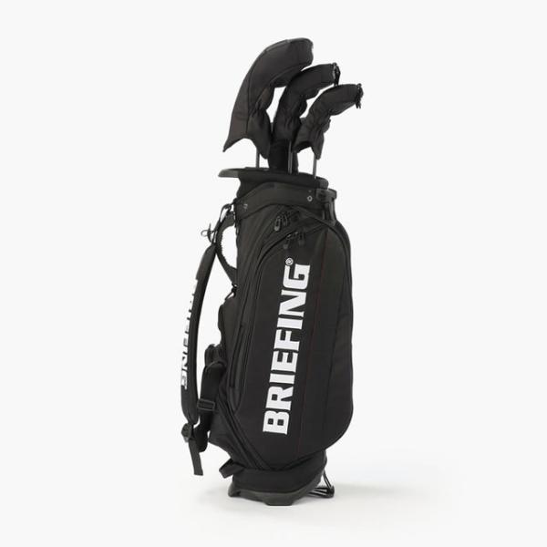 即納 BRIEFING GOLF ブリーフィング ゴルフ キャディバッグ CR-10#02 BLACK ブラック メンズ レディース　 4.6kg 9.5口径 プロ仕様
